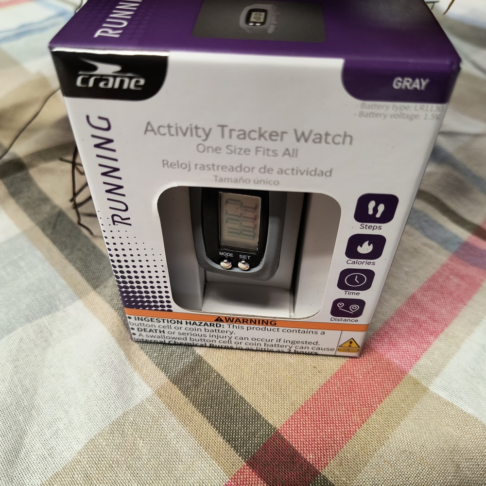Sunday $5 Sale ❤️Crane Gray Activity Tracker Watch Steps & Time Only.
